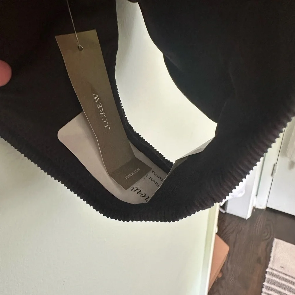 NWT Jcrew ribbed Black Textured Women's Swim Bottom